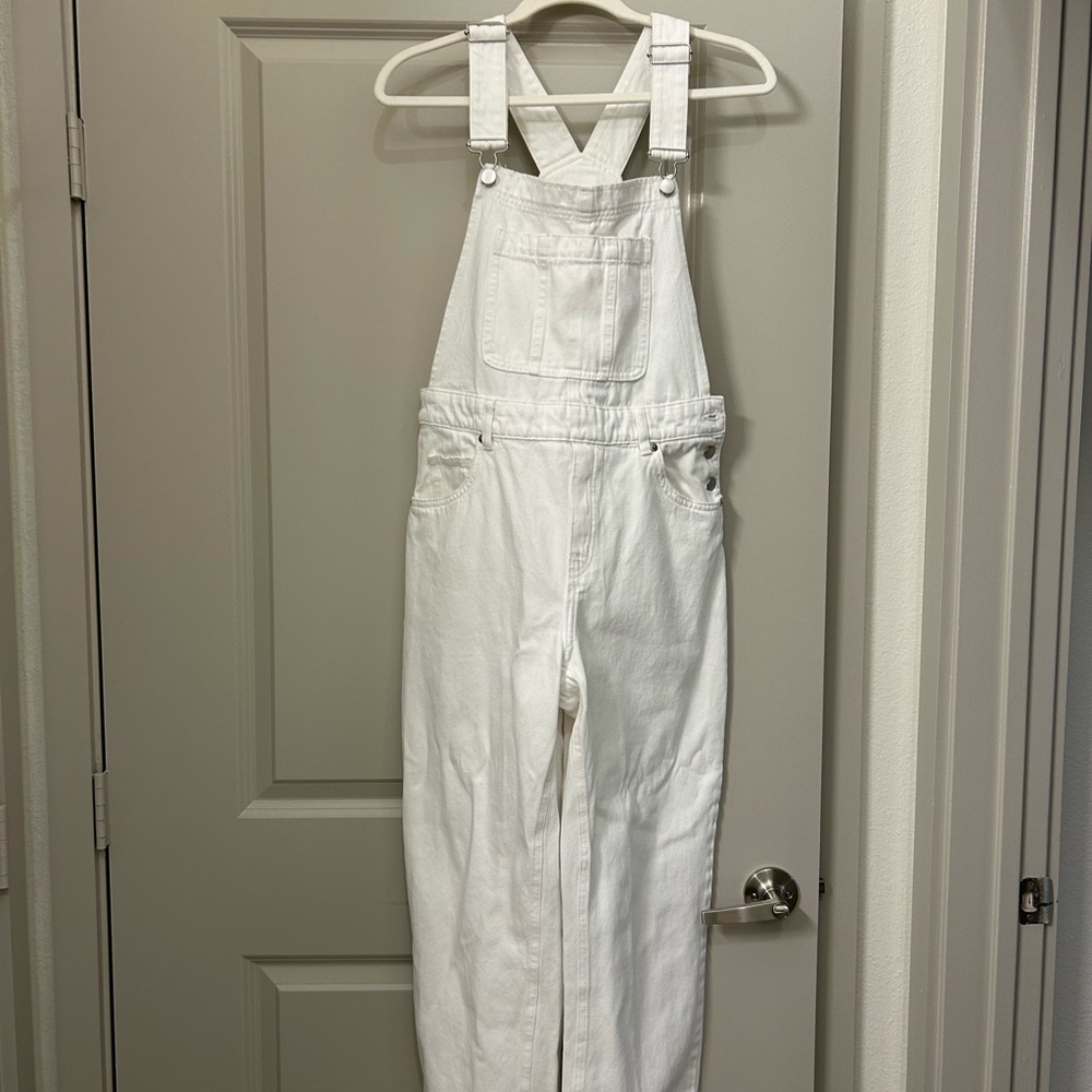 H&M Cream Denim Overalls